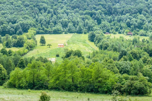 Pejzaž ispred ulaza u Resavsku pećinu